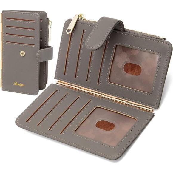 Credit Card Holder for Women Deep Grey - Picture 1 of 6